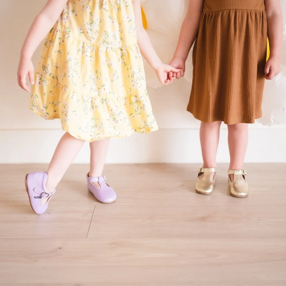 Riley T-Straps - Scalloped - Lavender - Picture 7 of 13